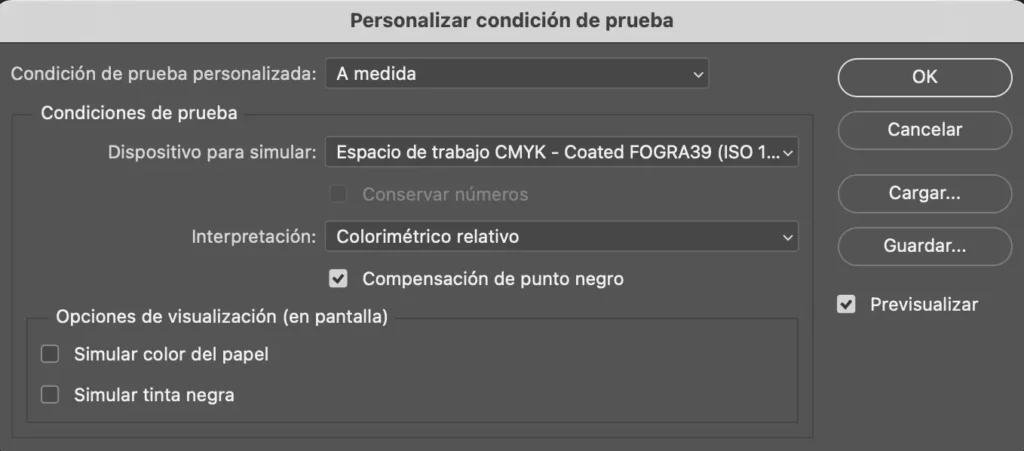 Personalizar ajuste de prueba en phosotoshop Como personalizar Photoshop para imprimir el color perfecto